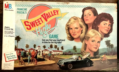 1988 Sweet Valley High Board Game by Milton Bradley COMPLETE Vintage w/ Box