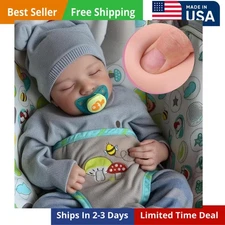 Reborn Baby Dolls Silicone Full Body 17 Inch Waterproof Realistic Newborn Baby