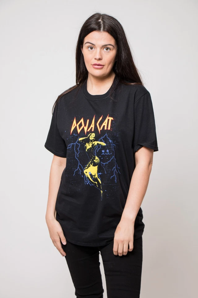 Doja Cat T Shirt Lightning Planet Her Logo Nue offiziell Unisex Schwarz - Bild 1 von 3