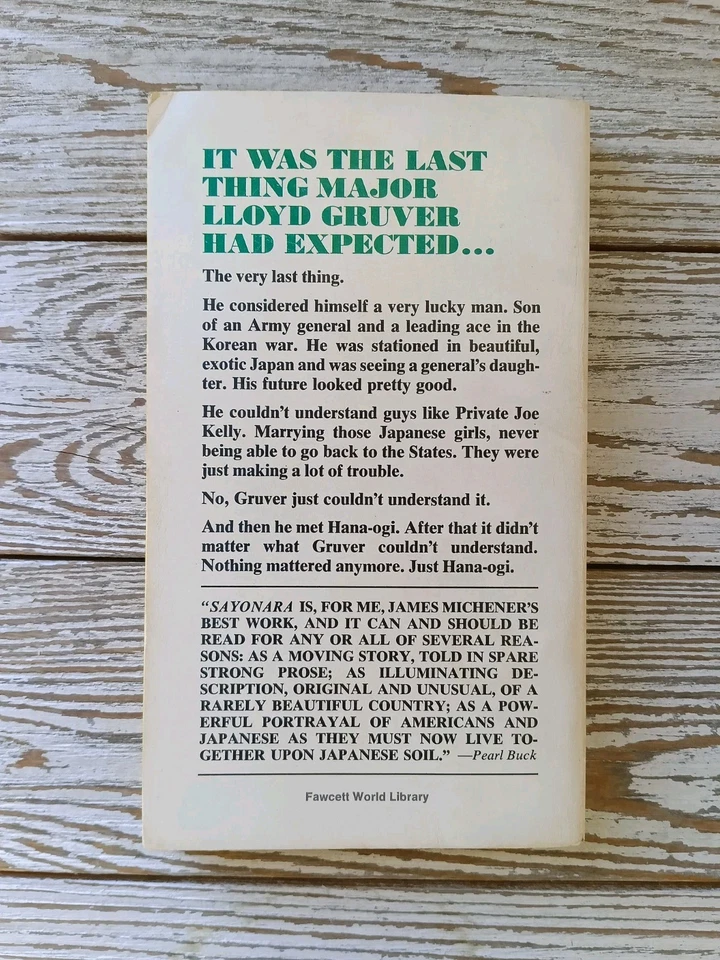 Sayonara James A. Michener Vintage Paperback 1974 - Image 2 of 4