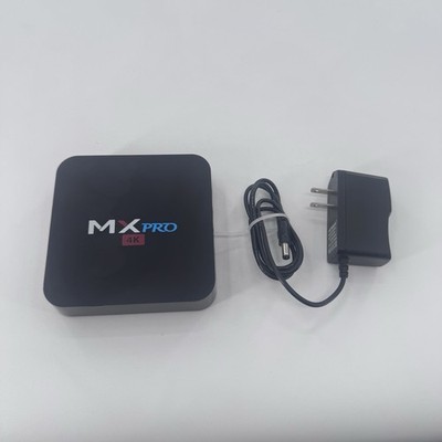 MXQ Pro Android TV Smart Media Streamer Box & Power Adapter