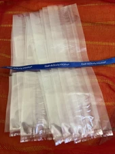 50 Pc Bath & Body Works Clear Cellophane Plastic Gift Bags 3.25” X 13” New