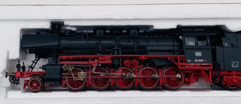 ROCO Digital 69288 Decapod Br 50 DB BO Steam Locomotive & Tender Black HO Scale - Image 3 of 4