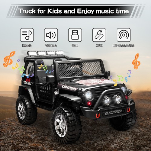 12V Kids Ride On Truck Electric Vehicle Jeep 2 Seater Car Toy w/ Remote Control - Picture 8 of 16