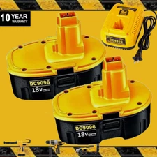 2PACK For DeWalt 18V 6.0AH 18 Volt Li-ion Battery DC9096-2 DC9098 DC9099 /DC9310