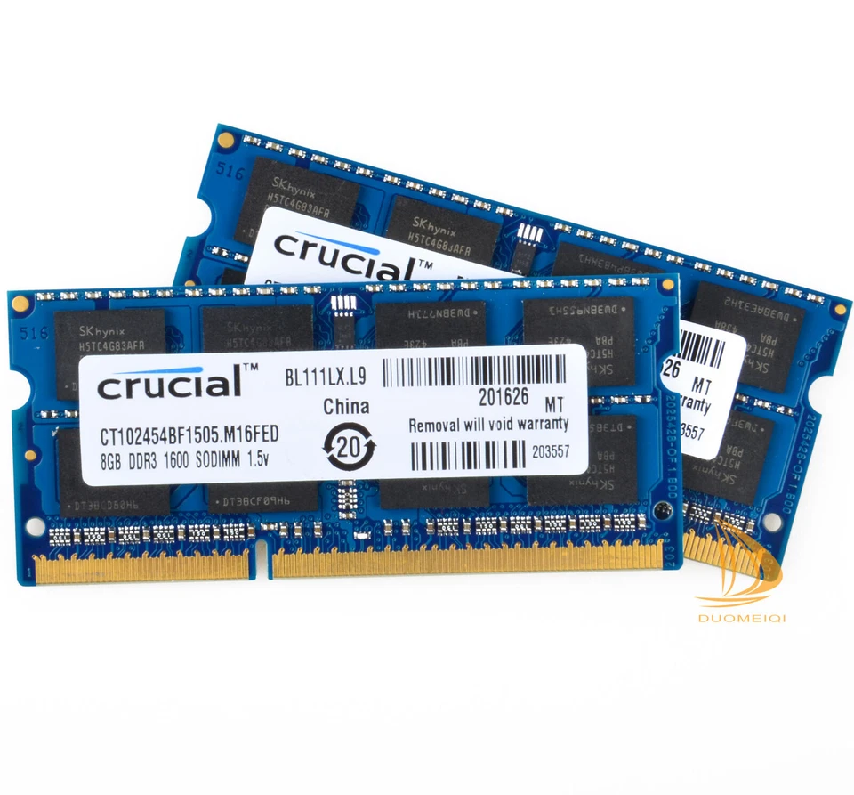 16GB RAM MacBook Pro 13" Mid 2012 A1278 Crucial 2x 8GB 1600MHz PC3-12800 DDR3L* - Image 4 of 4
