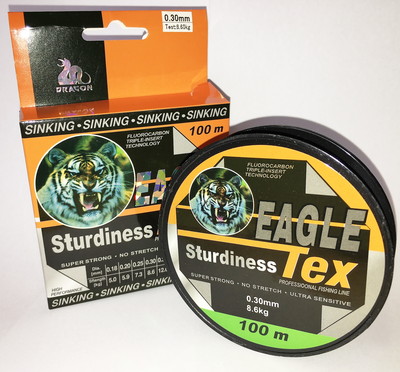 Ligne De Pêche Fluorocarbone Kanana 0,35mm 100m - 12,3kg, Qualité Pro, Neuf