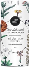 Sandalwood Talc-Free Dusting Powder with Arrowroot, Oats, Zinc  Magnesium -...