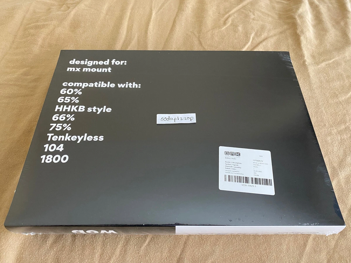 Drop + GMK WoB (White on Black) Keycap Set - In Hand, Ships Fast 