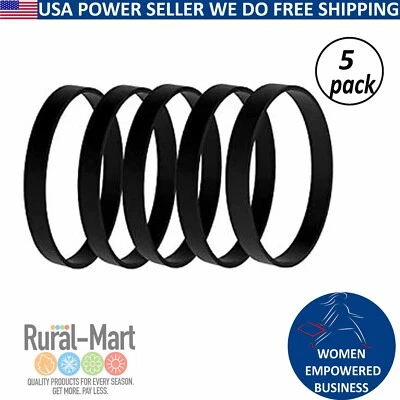 RURAL MART 5PK Hoover WindTunnel 38528-033 Drive Belts | Fits 562932001 AH20080 Replacement