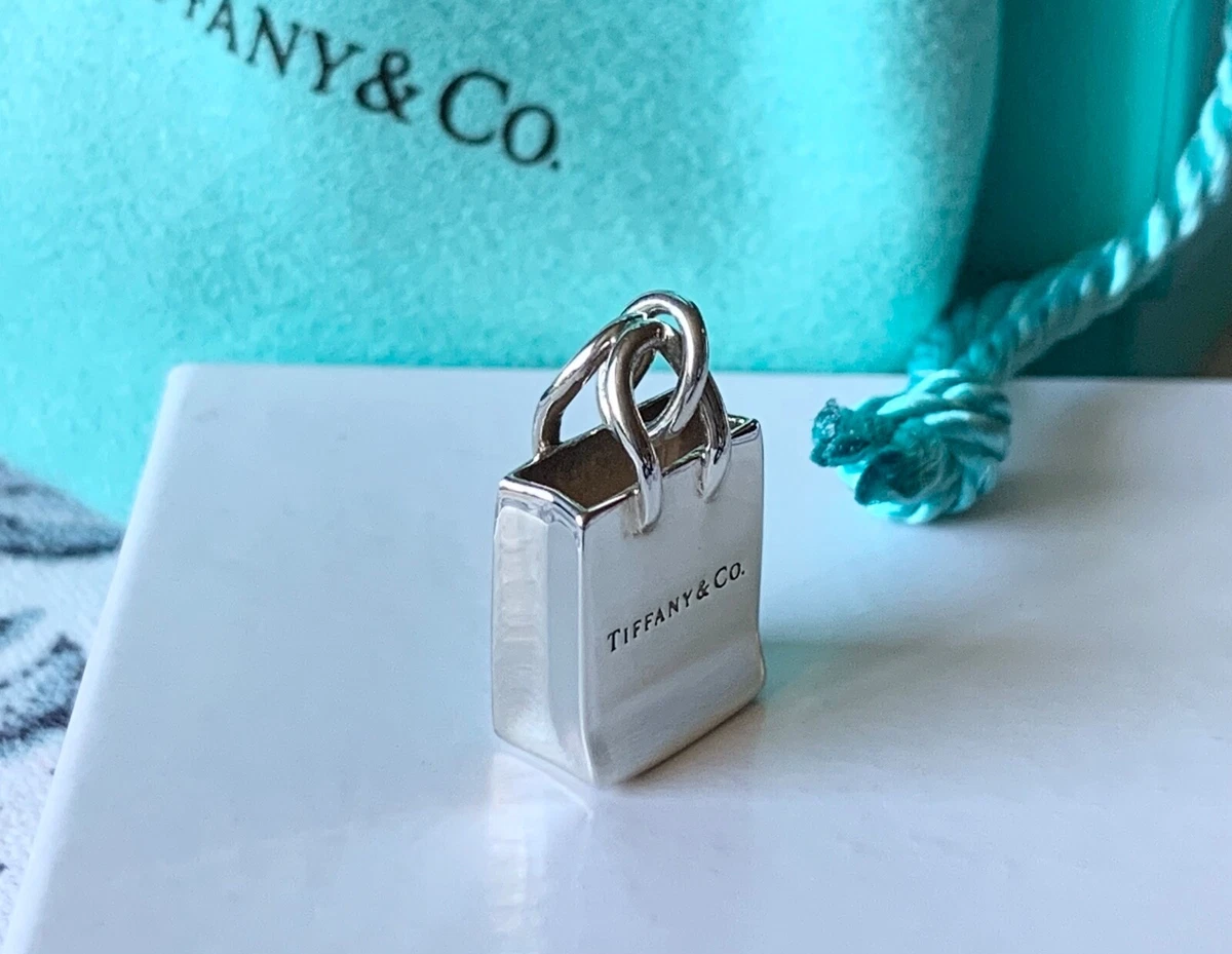 Tiffany & Co 925 Silver Shopping Bag Charm