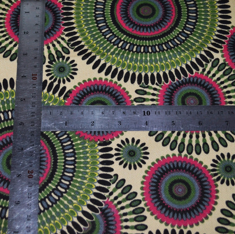 Funda Cojín Asiento Redondo 3D Lona Algodón Flor Oliva Verde AF259r Tamaño Personalizado Foto 2 de 4