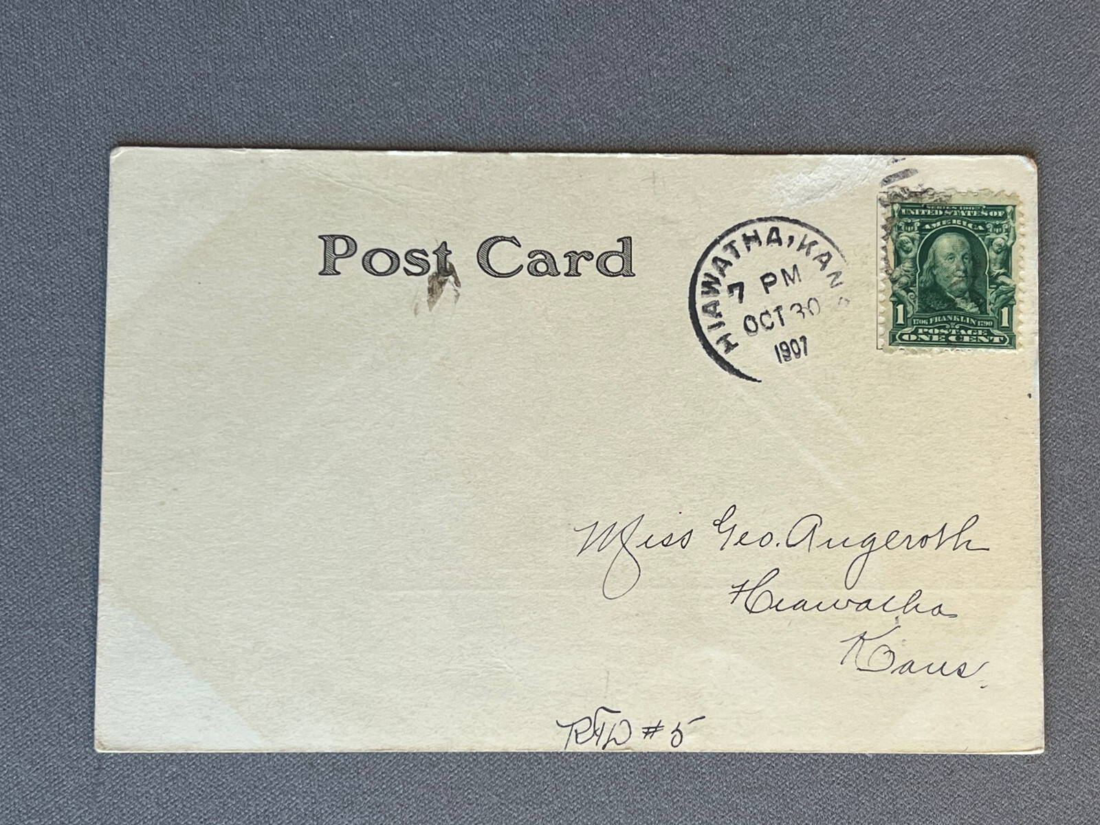 Kansas, KS, Hiawatha Hospital, I. L. Meyer Surgeon, PM 1907 eBay