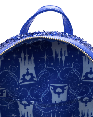 Loungefly Cinderella Snow Globe Sequin Backpack ?RARE ✨ Loungefly Disney Cinderella Snow Globe Sequin Mini Backpack  main image 4