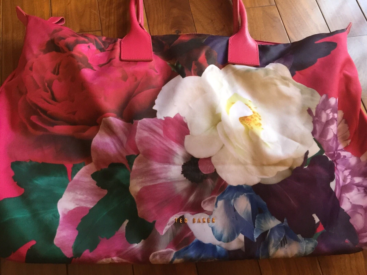 Ted baker pink floral top purse