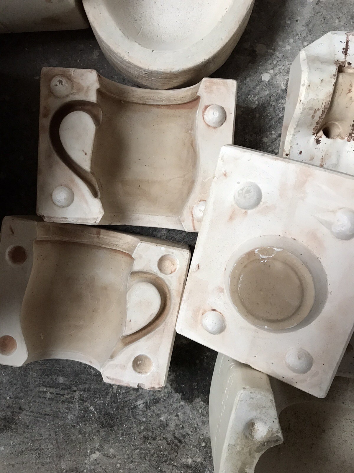 Pottery Moulds Job Lot, Mug, Candle Stick, 2 Planters, Soap Dish, 2 Jars, eBay