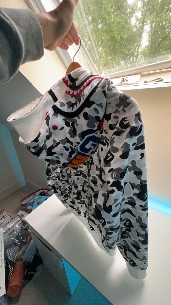 Bape Double Shark Full Zip Hoodie Gray Size XL | eBay Bape Double Shark Full Zip Hoodie Gray Size XL | eBay