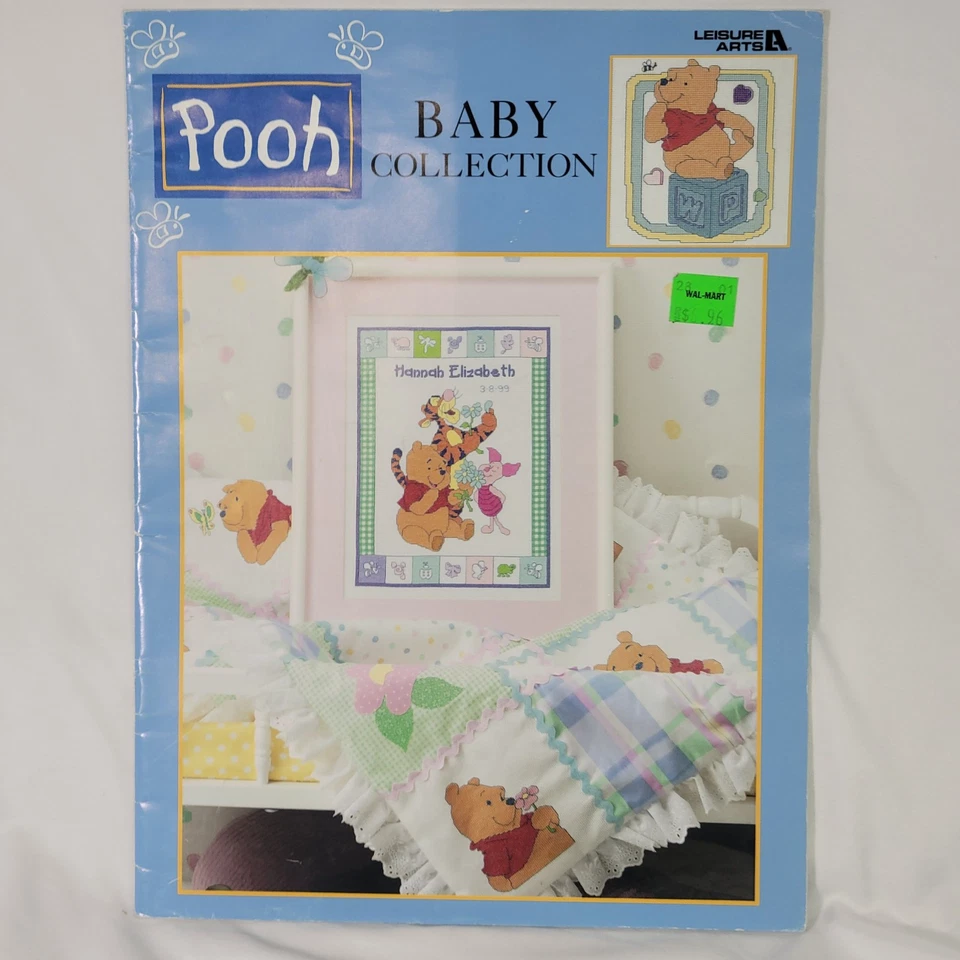 Lot Of 4 Winnie Pooh Craft Books 3 Cross Stitch & 1 Painting Leisure Arts HOTP - Image 4 of 4
