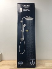 Grohe 27867001 Starlight Chrome Shower System: Multi-Function Head Hand Shower