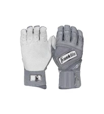 Franklin Adult Powerstrap Infinite Batting Gloves Grey. Free Shipping