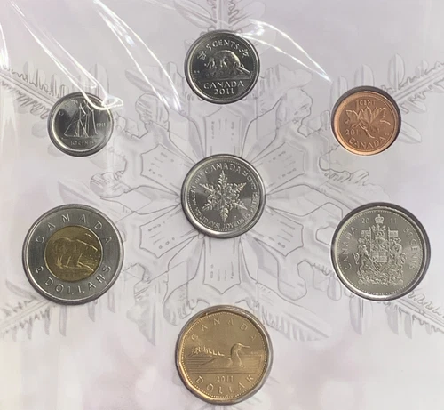 2011 Canada Peace & Joy UNC Coin Set with Christmas Snowflake Quarter - Picture 2 of 4