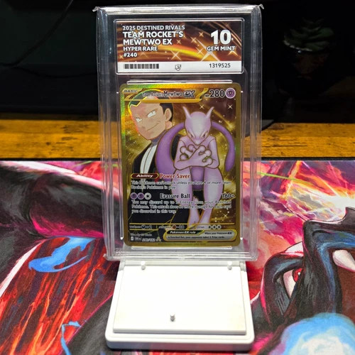 Ace Grading 10 Pokémon TCG 2025 Destined Rivals Team Rocket's Mewtwo ex 240