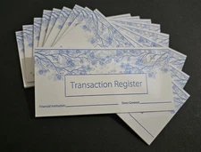 10 CHECKBOOK TRANSACTION REGISTERS  CALENDAR  2025 2026 2027 CHECK BOOK REGISTER