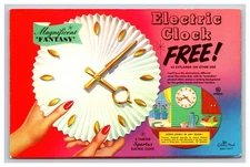 Famous Spartus Electric Clock Advertising Postcard