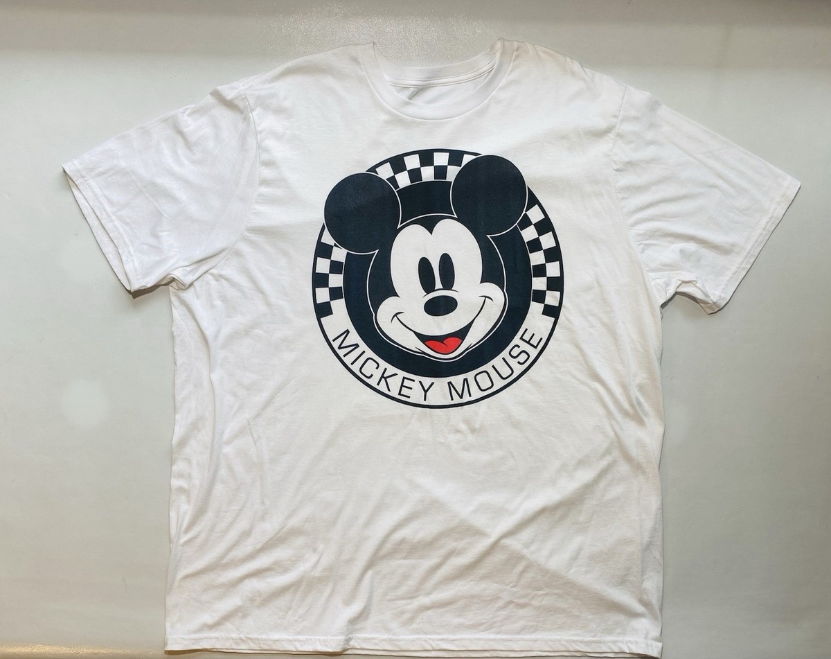 Mickeyページとなります NEW Size 3XLT Mens Disney Short Sleeve T-Shirt Mickey Mouse White