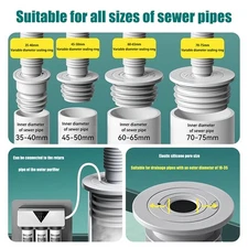 Drain Pipe Anti-odor Seal Plugging Cover Wash Basin Floor Drain Deodorization