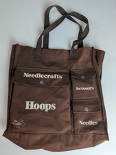 Vintage The Creative Circle Needlecraft Tote Bag – Brown