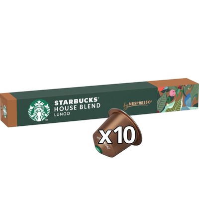 STARBUCKS House Blend Lungo für NESPRESSO Kaffeekapseln (1 x 10 Kapseln)
