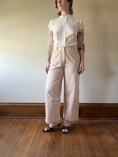 Dries Van Noten Wide Leg Cotton Trousers Size 38