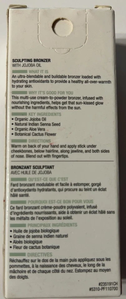 NEW - Physicians Formula Organic Wear Sculpting Bronzer PF11070 Mocha - Image 2 of 3