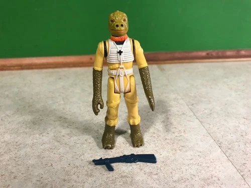 1980 Vintage Kenner Star Wars Figure Bossk Bounty Hunter 100% Complete