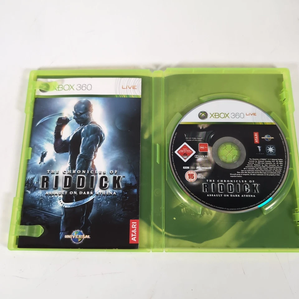 The Chronicles of Riddick Assault on Dark Athena Xbox 360 Video Game Manual PAL - Image 4 of 4