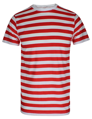 Boys Red And White Stripe Tshirt Black Blue Stripe Top T Shirt Fancy Lot - Picture 2 of 4