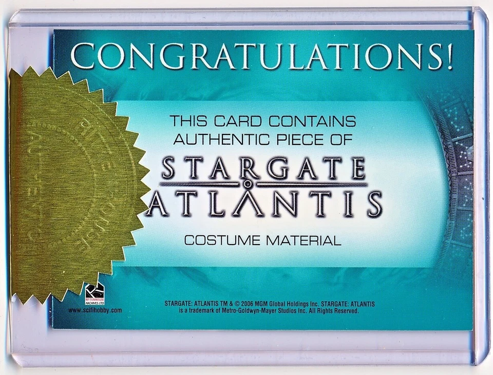 Stargate Atlantis Season 2 Tayla Emmagan Dual Costume Case Topper #NNO - QTY - Image 2 of 2