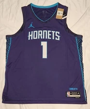 Nike Charlotte Hornets LaMelo Ball Statement Edition Basketball Jersey $120