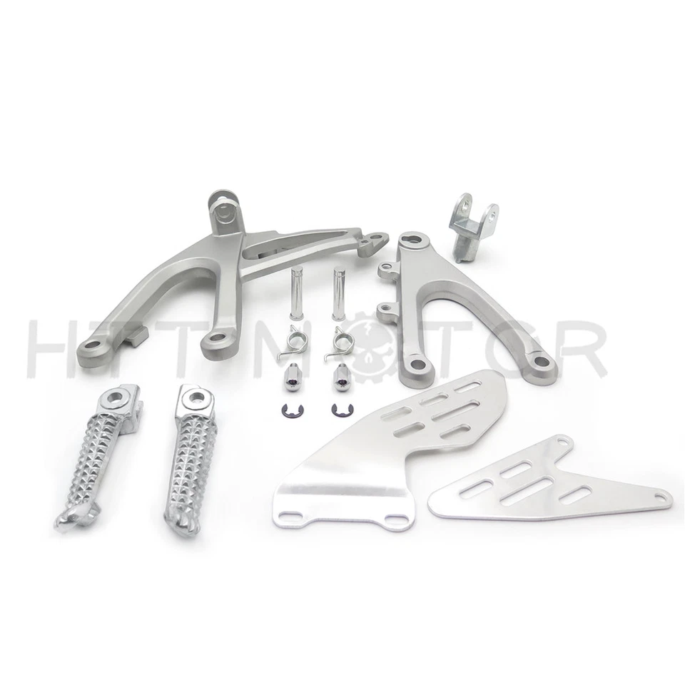 CONJUNTOS TRASEROS DE REPOSAPIÉS DELANTERO PLATEADO PARA YAMAHA YZF R1 2007-2008 Foto 2 de 4