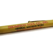 Thompson Tool Co. Inc. General Machine Work Texas Advertising Pencil Vintage
