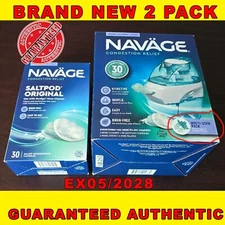 Navage Nasal Care Saline Nasal Irrigation Multi-User Includes 30 SaltPod +30PK