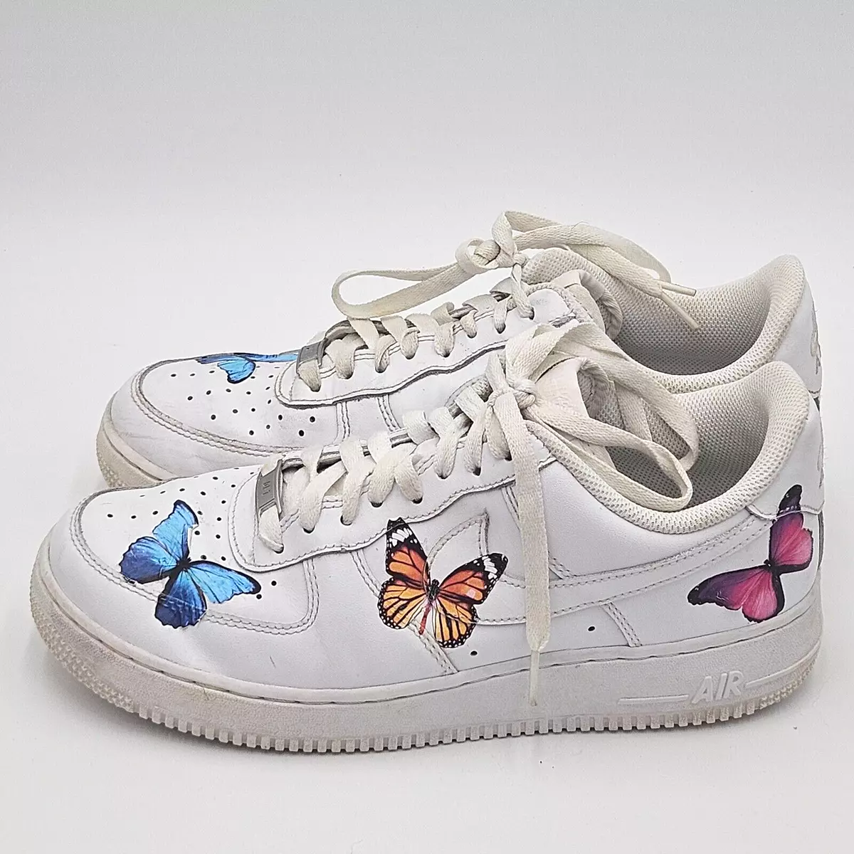 drip creations Nike Air Force 1 Multi Color Monarch Butterfly Custom  Sneaker 9