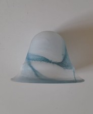 Vetro di ricambio paralume bianco verde acqua lampadario abatjour applique E14