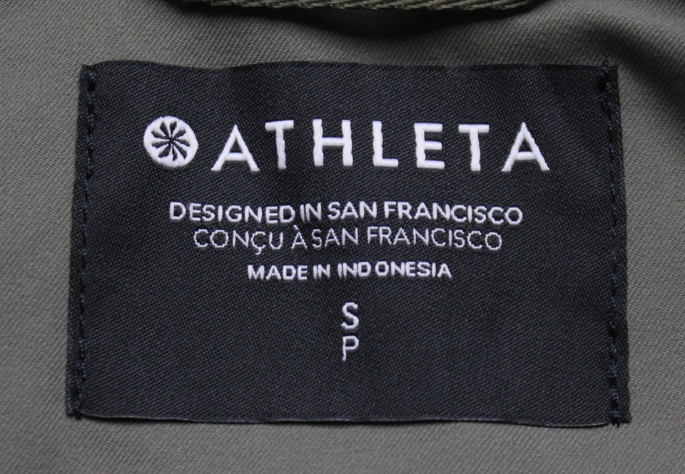 Athelta Women's RainOut Waterproof Sutro Long Trench Coat CD4 Moss