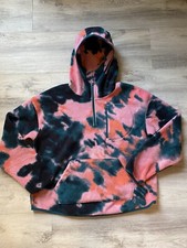 Tek Gear Fleece Multicolor Hooded Pullover Sweatshirt Women s Size Large
