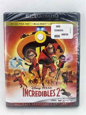 Disney Pixar Incredibles 2 4K Ultra HD Sealed Ultimate Collectors Edition