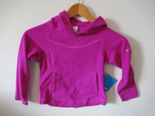 NEW Columbia Arctic Aire Fleece Hoodie Girls Size 4-5 XXS Dark Pink