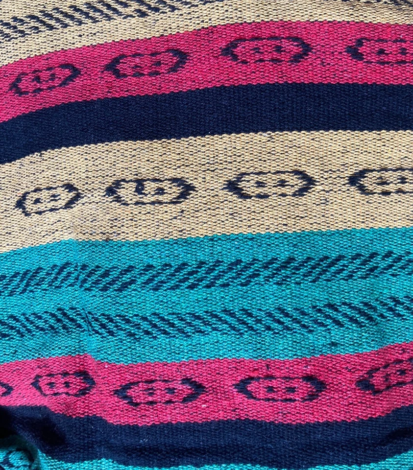 100% Cotton Rasta Stripe Backpack - Red, Green, Gold - Image 3 of 3