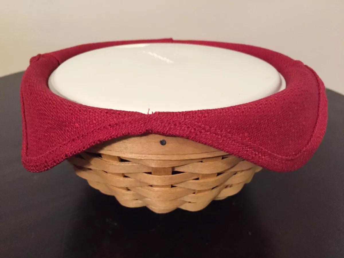 Longaberger Set of 4 Bowl Baskets: 7”, 9”, 11”, & 13” With Liners Longaberger Set of 4 Bowl Baskets: 7”, 9”, 11”, & 13” With Liners